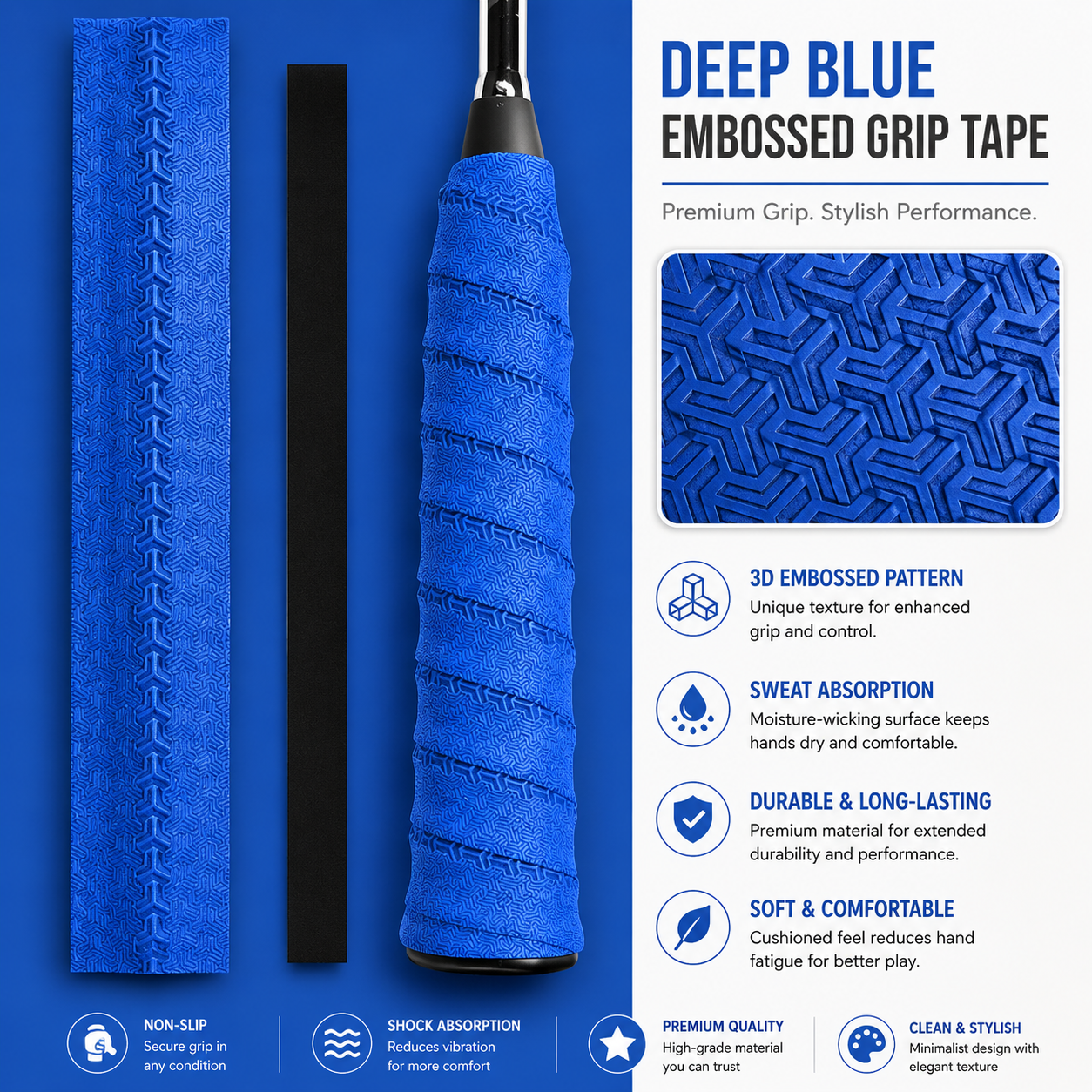 Vellarosport™ ProGrip Overgrip Light Blue