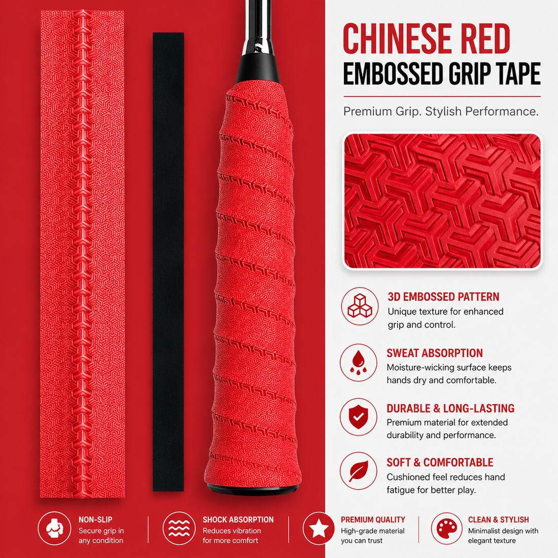 Vellarosport™ ProGrip Overgrip Vibrant Orange